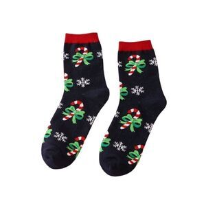 Candy Cane Print Socks